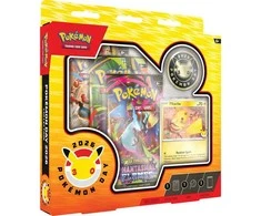 Kolekcionuojami daiktai - Pokémon Day 2026 Collection Box (Pokémon, Pikachu card, coin, 3 booster packs)