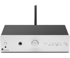 „Pro-Ject STEREO BOX E“ – minimalistinis integruotas stiprintuvas – „Sidabrine“
