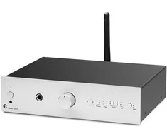 „Pro-Ject STEREO BOX E“ – minimalistinis integruotas stiprintuvas – „Sidabrine“