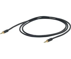 PROEL 3,5mm stereo vyriškas - 3,5mm stereo vyriškas, 3m, juodas