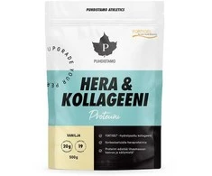 Puhdistamo Athletics hera &amp; kollageeni, vanilja, 500g
