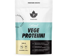 Puhdistamo Athletics Optimal VEGE Vanilja -proteiinijauhe, 600 g