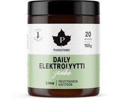 Puhdistamo Daily Elektrolyyttijauhe Lime, 100 g