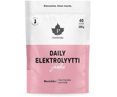 Puhdistamo Daily elektrolyyttijauhe, mansikka, 200 g