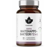 Puhdistamo Vahva Maitohappobakteeri 12 mrd, 60 kaps
