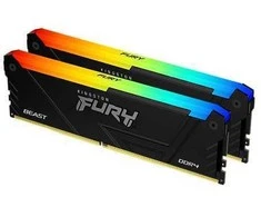 RAM KINGSTON 32GB 3200MHZ DDR4 CL16 DIMM (KIT OF 2) 1GX8 FURY BEAST RGB_