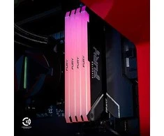 RAM KINGSTON 32GB 3200MHZ DDR4 CL16 DIMM (KIT OF 2) 1GX8 FURY BEAST RGB_