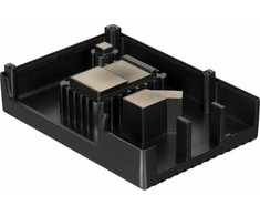 Raspberry Pi -alumiinikotelo jäähdytyssiilillä, Raspberry Pi 5 B, musta