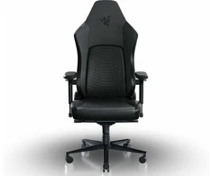 Razer žaidimų kėdė su juosmens atrama Iskur V2 EPU Leather, Aliuminio | Juodas