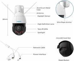 Reolink W840 8MP PTZ Auto Tracking AI (RLC-823S1W) valvontakamera ulko- ja sisäkäyttöön