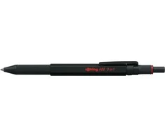 "Rotring 600 3in1" daugiafunkcinis rašiklis su rašikliu ir mechaniniu pieštuku, juodas