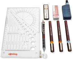 Rapitografai (izografai) Rotring Combi College 0,2 / 0,4 / 0,6 mm - S0699390