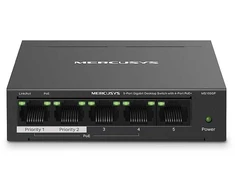 Šakotuvas Mercusys MS105GP 5-porttinen PoE+-kytkin