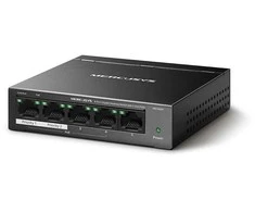 Šakotuvas Mercusys MS105GP 5-porttinen PoE+-kytkin