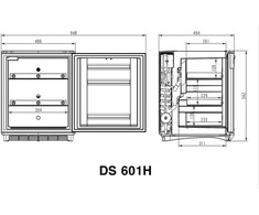 Šaldytuvas Dometic DS601H -lääkejääkaappi