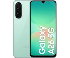 Samsung Galaxy A26 17 cm (6.7″) Dviguba SIM jungtis Android 15 5G C tipo USB 8 GB 256 GB 5000 mAh Mėtų spalva