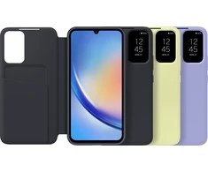 Dėklas ZA346CBE Smart View Wallet Case for Samsung Galaxy A34 Juodas (Juodas)