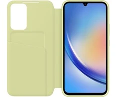 „Samsung Galaxy A34 Smart View“ piniginės dėklas Lime