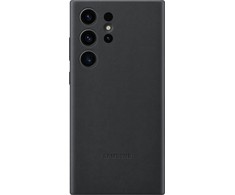 Dėklas Samsung Galaxy S23 Ultra Leather Cover Juodas