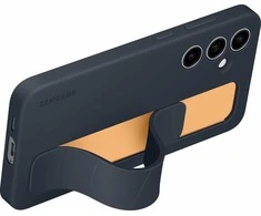 Dėklas Samsung Galaxy S24 FE Standing Grip Cover Mėlyna Juodas