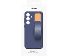 Dėklas Samsung Galaxy S24 FE Standing Grip Cover Mėlyna Juodas