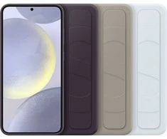 Dėklas Samsung Galaxy S24+ stovimos rankenos dangtelis tamsiai violetinis