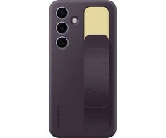 Dėklas Samsung Galaxy S24 stovimos rankenos dangtelis tamsiai violetinis