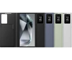 „Samsung Galaxy S24 Ultra Smart View“ piniginės dėklas Šviesiai žalias