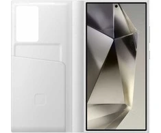 „Samsung Galaxy S24 Ultra Smart View“ piniginės dėklas Baltas