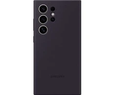 Dėklas Tamsiai violetinis „Samsung Galaxy S24 Ultra“ silikoninis dangtelis