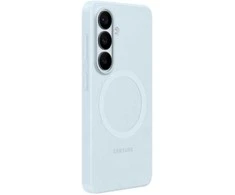 Samsung Galaxy S26 silikoninis magnetinis dėklas su šviesa Mėlyna