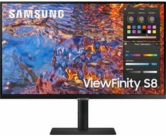 Monitorius Samsung S80PB LED ekranas 68,6 cm (27 colių) 3840 x 2160 pikselių 4K Ultra HD Juodas