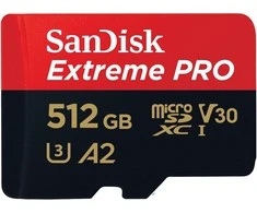 Atminties kortelė Sandisk Extreme Pro 512GB microSDXC UHS-I