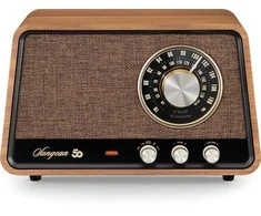 Sangean WR-101 pöytäradio, Bluetooth, vintage pähkinäpuu