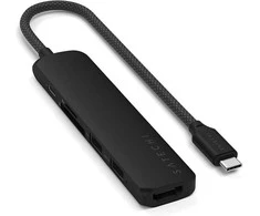 SATECHI 6-in-1 USB-C Slim Multiport Adapteris (Juodas)