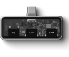 Adapteris ŠAKOTĖ 3in1 USB C Satechi Mobile XR ST-HXRAJM erškėčiai pilka