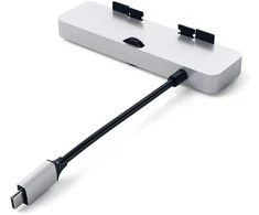 Satechi USB-C Clamp Pro Hub for iMac -adapteri, Sidabrinis