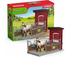 Schleich – ponių dėžė su mustangų kumele – (42724)