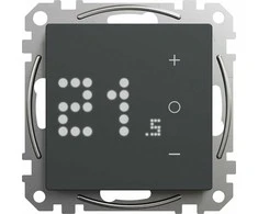 SCHNEIDER ELECTRIC WISER TERMOSTATAS ANTRACITAS
