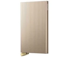 „Secrid Cardprotector Fluted+“ kortelių dėklas, smėlio spalvos
