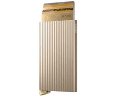 „Secrid Cardprotector Fluted+“ kortelių dėklas, smėlio spalvos