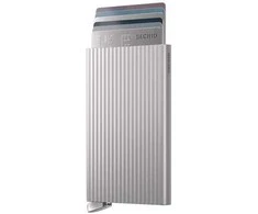 „Secrid Cardprotector Fluted+“ kortelių dėklas, sidabrinis