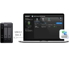 Serveris QNAP TR-002 diskų masyvas Juoda