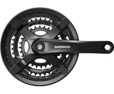 Shimano FC-TY501 kampisarja, 175 mm 48/38/28T, 6-8v, ketjusuojalla