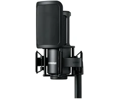 Shure SM4-K-KIT - kondensacinis mikrofonas, išorinis poliarizuotas, rankena, popfilter, dėklas