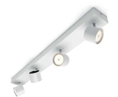 Sieninis šviestuvas Philips „WarmGlow“ LED žvaigždės formos lubinis/sieninis prožektorius, 4 x 22 W, paviršinio apšvietimo prožektorius, nekeičiamos lemputės, 4 lemputės, LED, 18 W, 2700 K