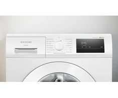 Skalbimo mašina Siemens WM12N08LDN, baltos spalvos