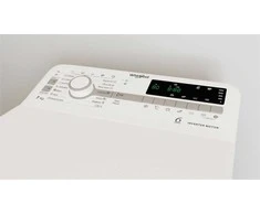 WHIRLPOOL Viršutinė skalbimo mašina TDLR 7231BS EU 7kg, 1200 aps./min., D energijos klasė, Plotis 40 cm, Gylis 60 cm, Inverterinis variklis