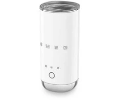 Smeg Milchaufschäumer MFF02WHEU, 3 Funktionen, Antihaft, 500W, Weiß