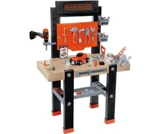 Dirbtuvės SMOBY Black&amp;Decker Bricolo Center 92 priedai